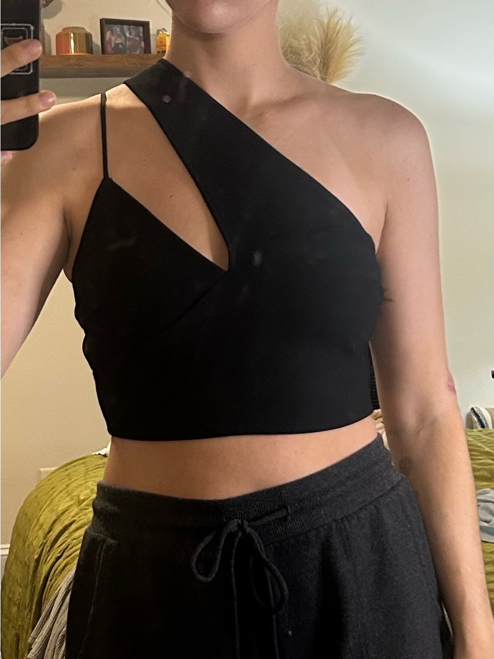 Black Women's Drawstring Lounge Shorts